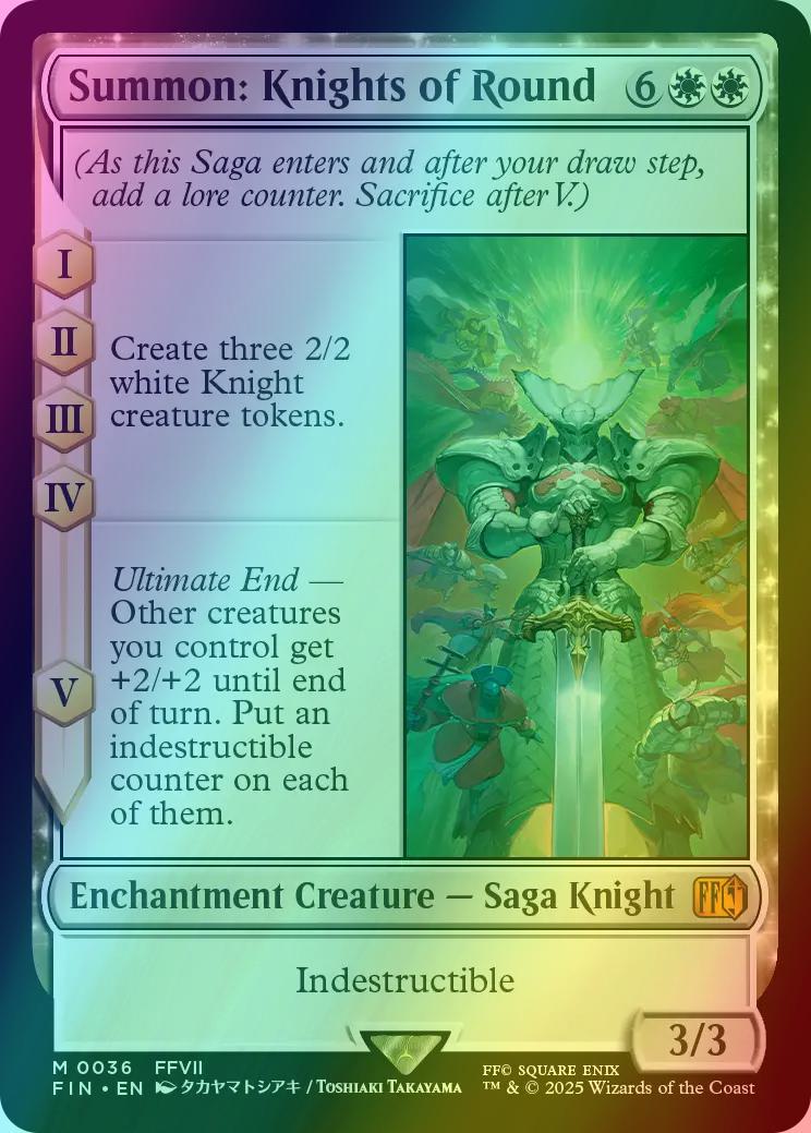 Summon: Knights of Round [36] [FINAL FANTASY] [Foil]  Face to Face Games
