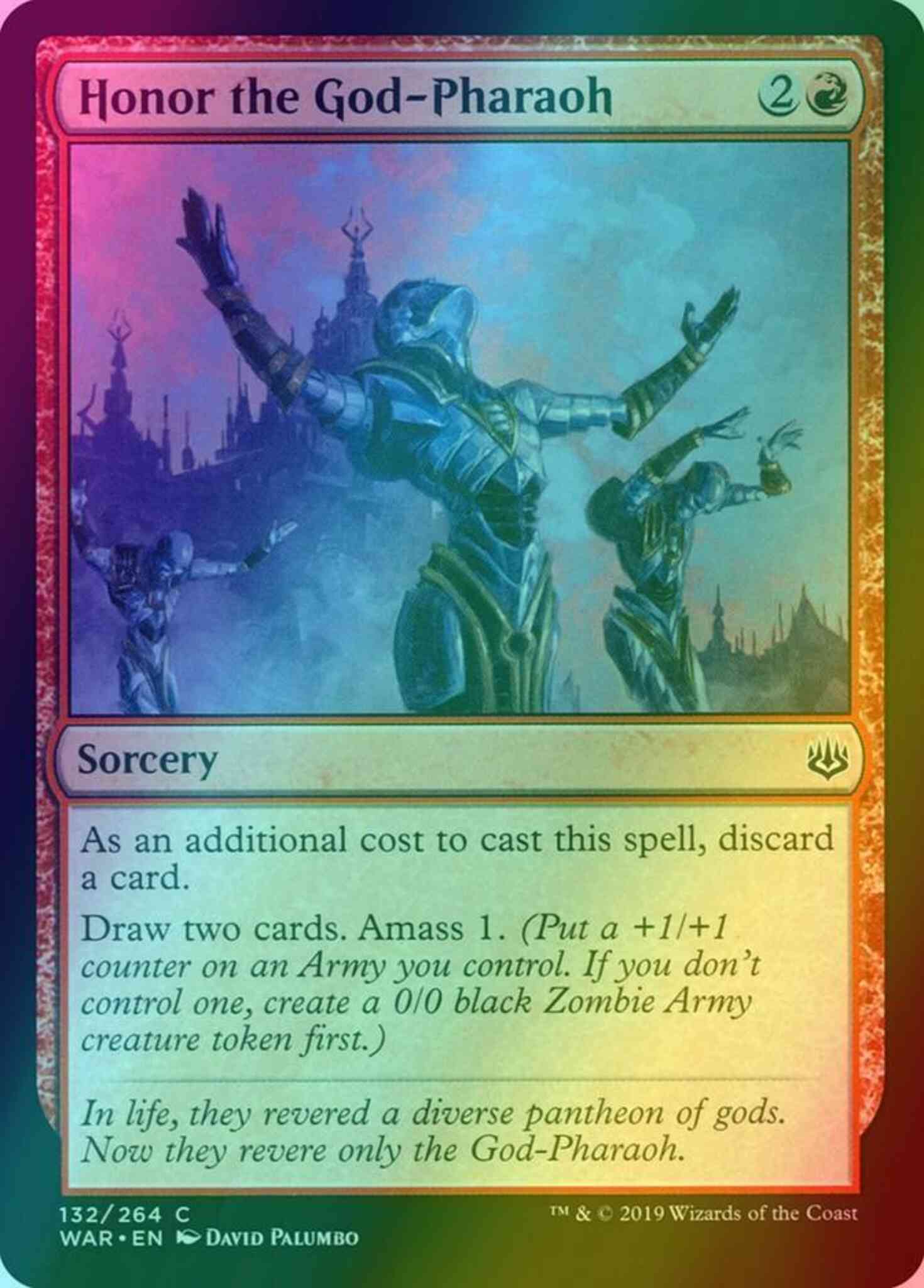 Honor the God-Pharaoh [132] [War of the Spark] [Foil]  Face to Face Games