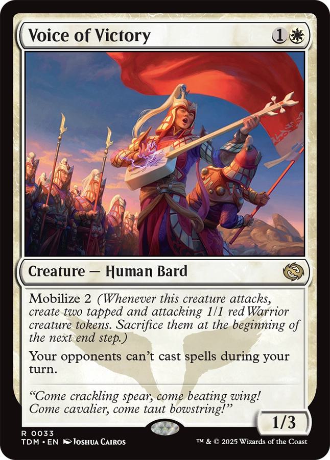 Voice of Victory [33] [Tarkir: Dragonstorm] [Non-Foil] – Face to