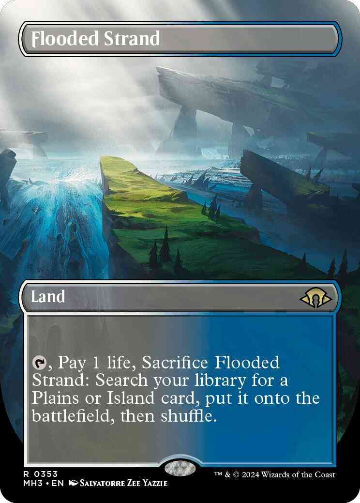 マジック：ザ・ギャザリング Flooded Strand Flooded Strand [353] [Borderless] [Modern Horizons 3] [Non-Foil