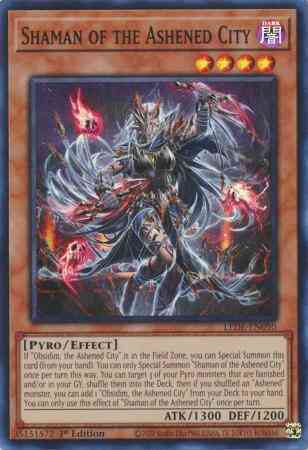 Shaman of the Ashened City - LEDE-EN090 - Super Rare - 1st Edition