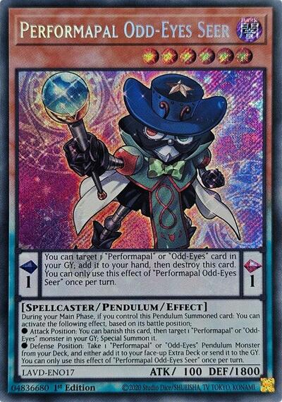 Performapal Odd-Eyes Seer - LAVD-ENO17 - Secret Rare - 1st Edition