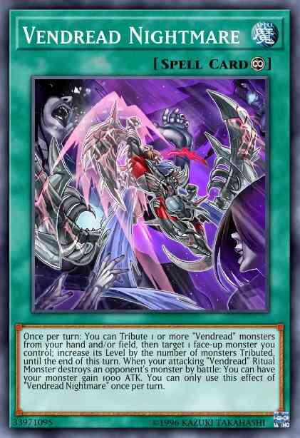 vendread yugioh cards Vendread Nightmare - MP19-EN058 - Common
