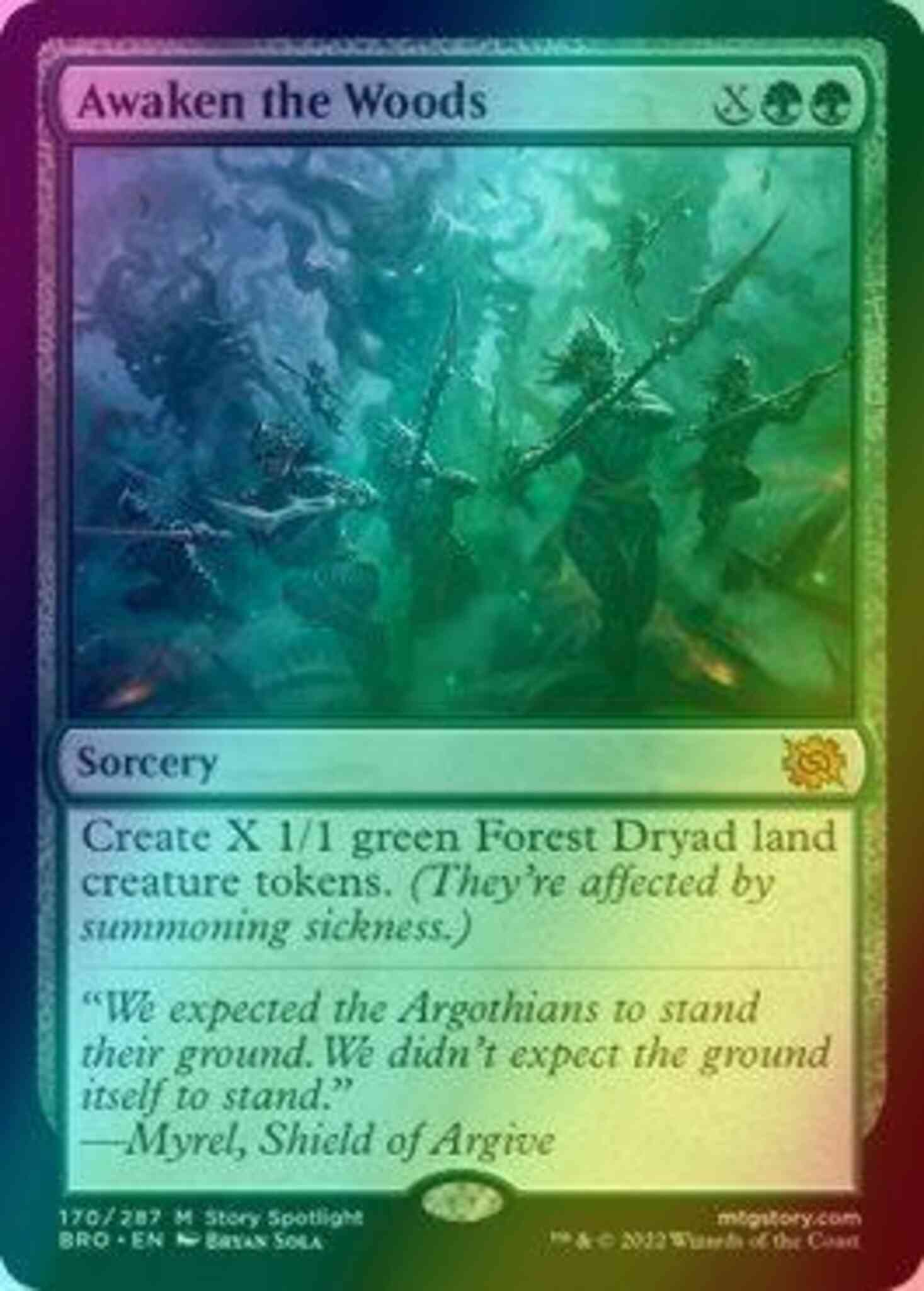 mtg awaken cards Awaken the Woods [170] [The Brothers' War] [Foil] – Face to Face Games