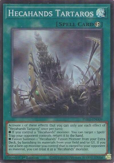 Hecahands Tartaros - PHRE-EN009 - Super Rare - 1st Edition