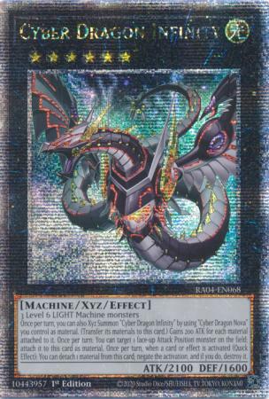 Cyber Dragon Infinity - Alternate Art - RA04-EN068 - Quarter Century Secret Rare - 1st Edition