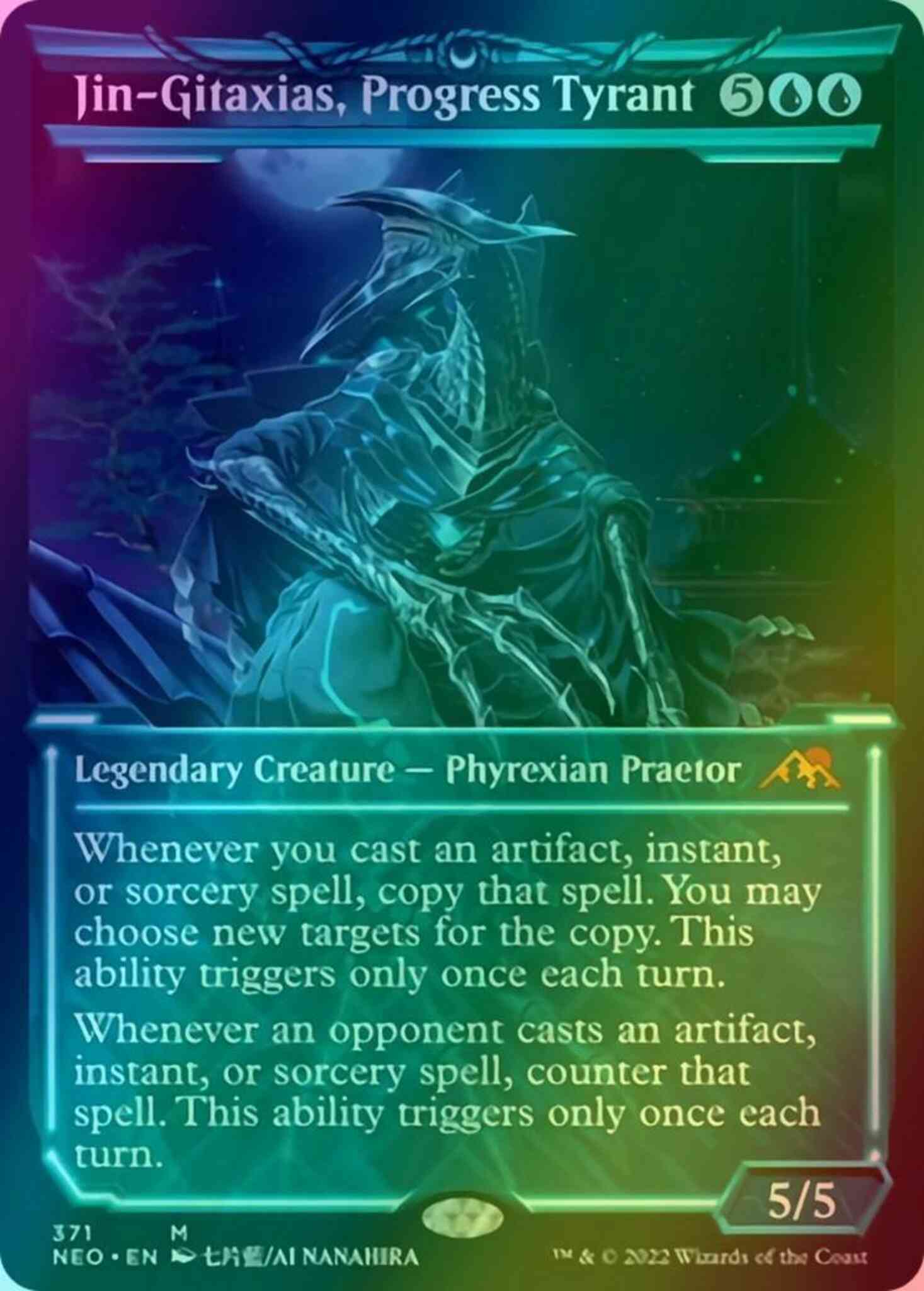 Jin-Gitaxias, Progress Tyrant [371] [Soft Glow Showcase] [Kamigawa: Neon  Dynasty] [Foil] – Face to Face Games