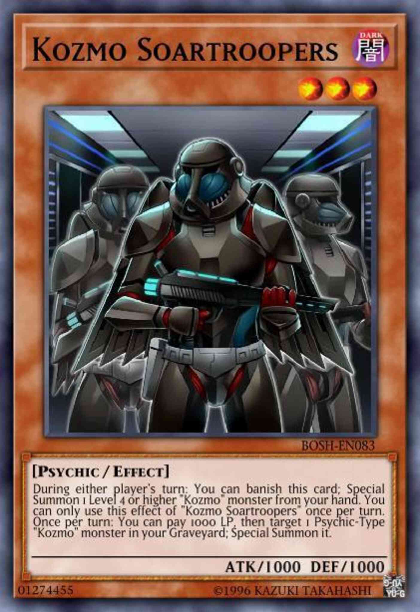 Kozmo Soartroopers - BOSH-EN083 - Super Rare - 1st Edition