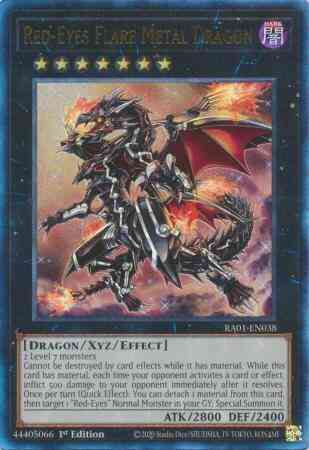 Red-Eyes Flare Metal Dragon - RA01-EN038 - Prismatic Ultimate Rare - 1st Edition