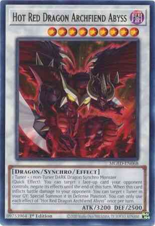 Hot Red Dragon Archfiend Abyss - MGED-EN068 - Rare - 1st Edition
