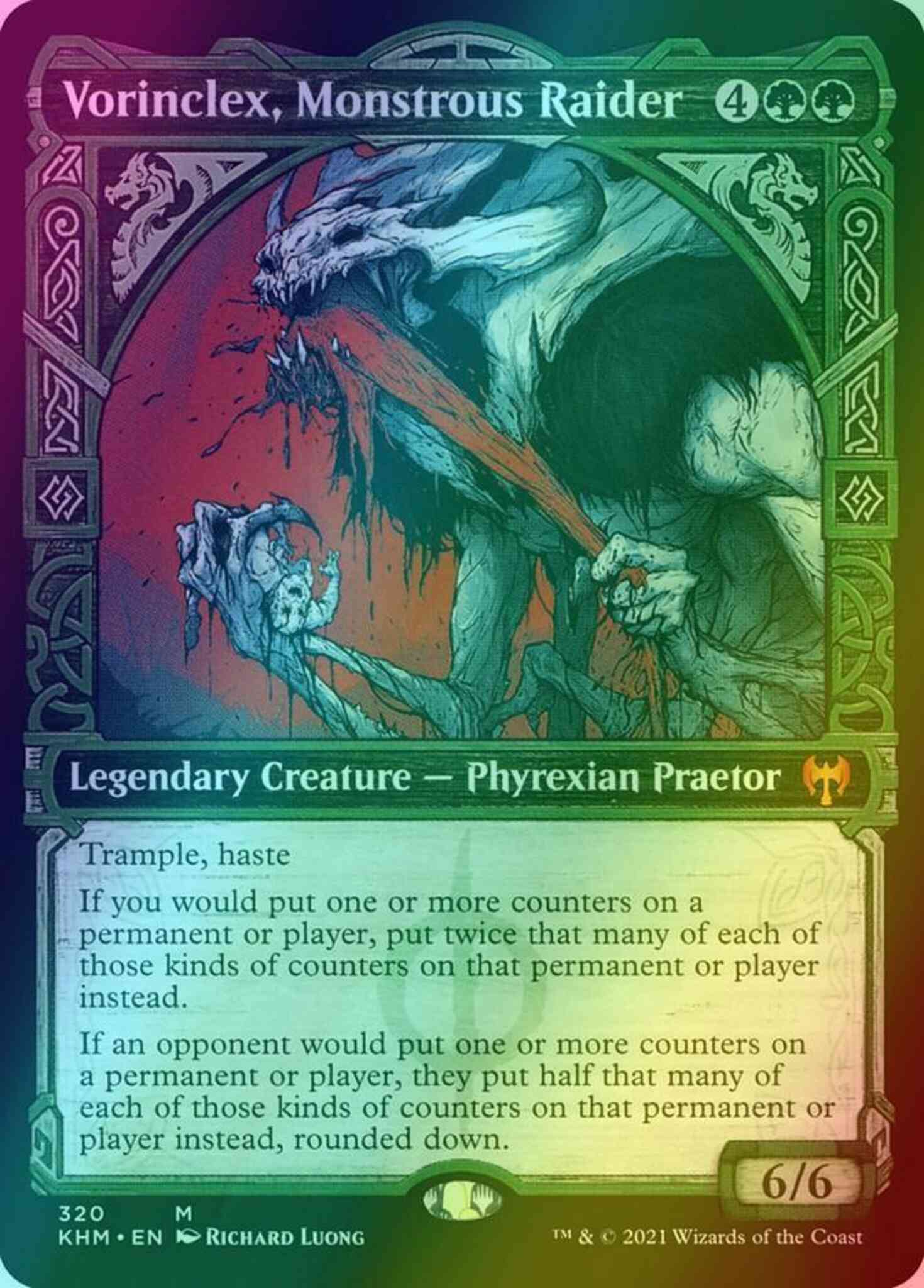 Vorinclex, Monstrous Raider [320] [Showcase] [Kaldheim] [Foil