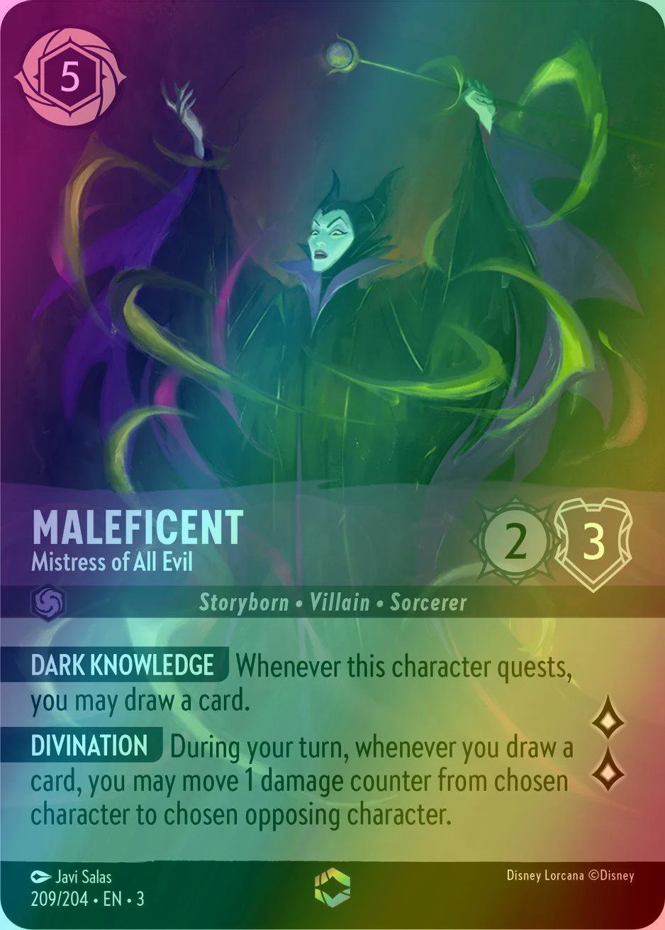 maleficent lorcana card Maleficent - Mistress of All Evil (Alternate Art)