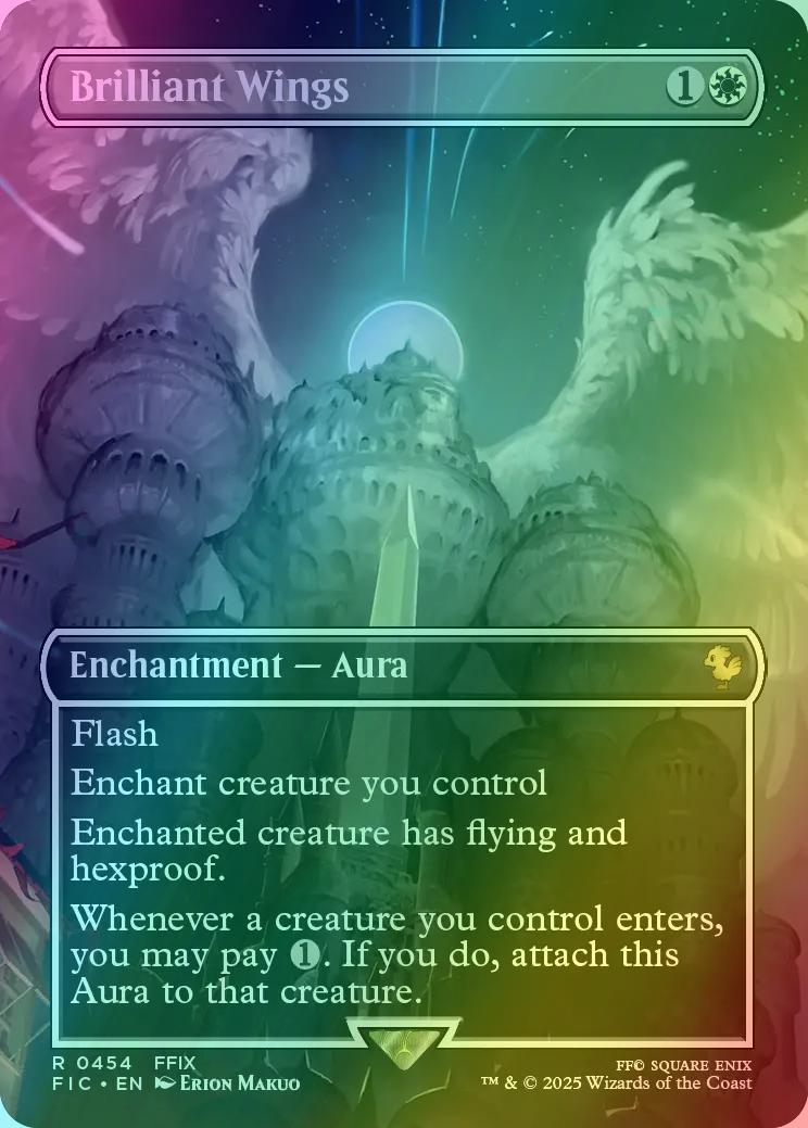 Brilliant Wings [454] [Borderless] [Scene] [FINAL FANTASY: Commander]  [Foil] – Face to Face Games