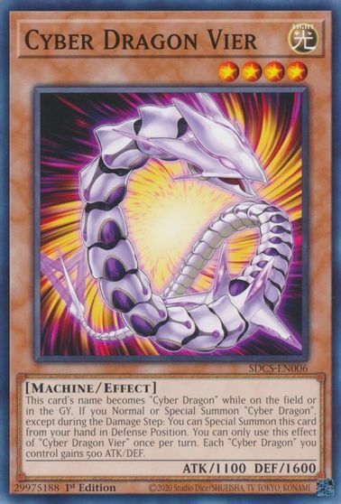 Cyber Dragon Vier - SDCS-EN006 - Common - Unlimited