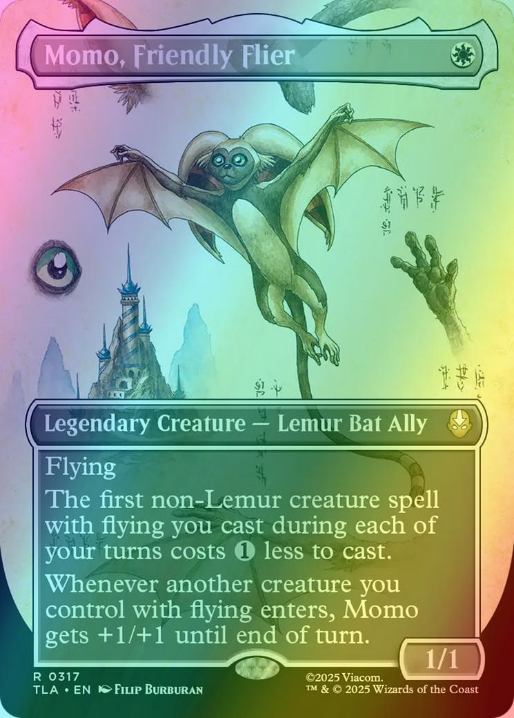 Momo, Friendly Flier [317] [Borderless] [Field Notes] [Avatar: The Last  Airbender] [Foil] – Face to Face Games