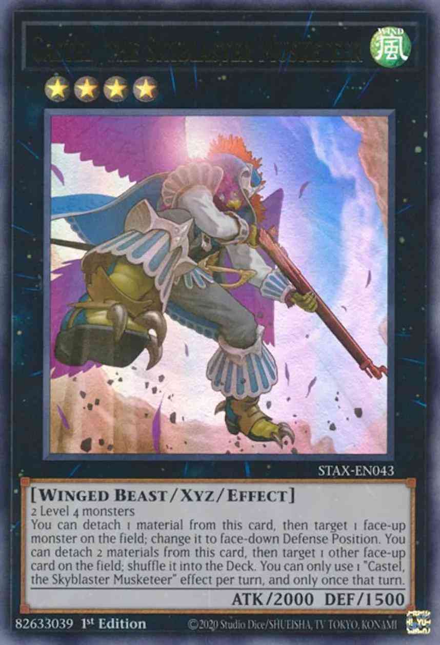 Castel, the Skyblaster Musketeer - STAX-EN043 - Ultra Rare - 1st Edition
