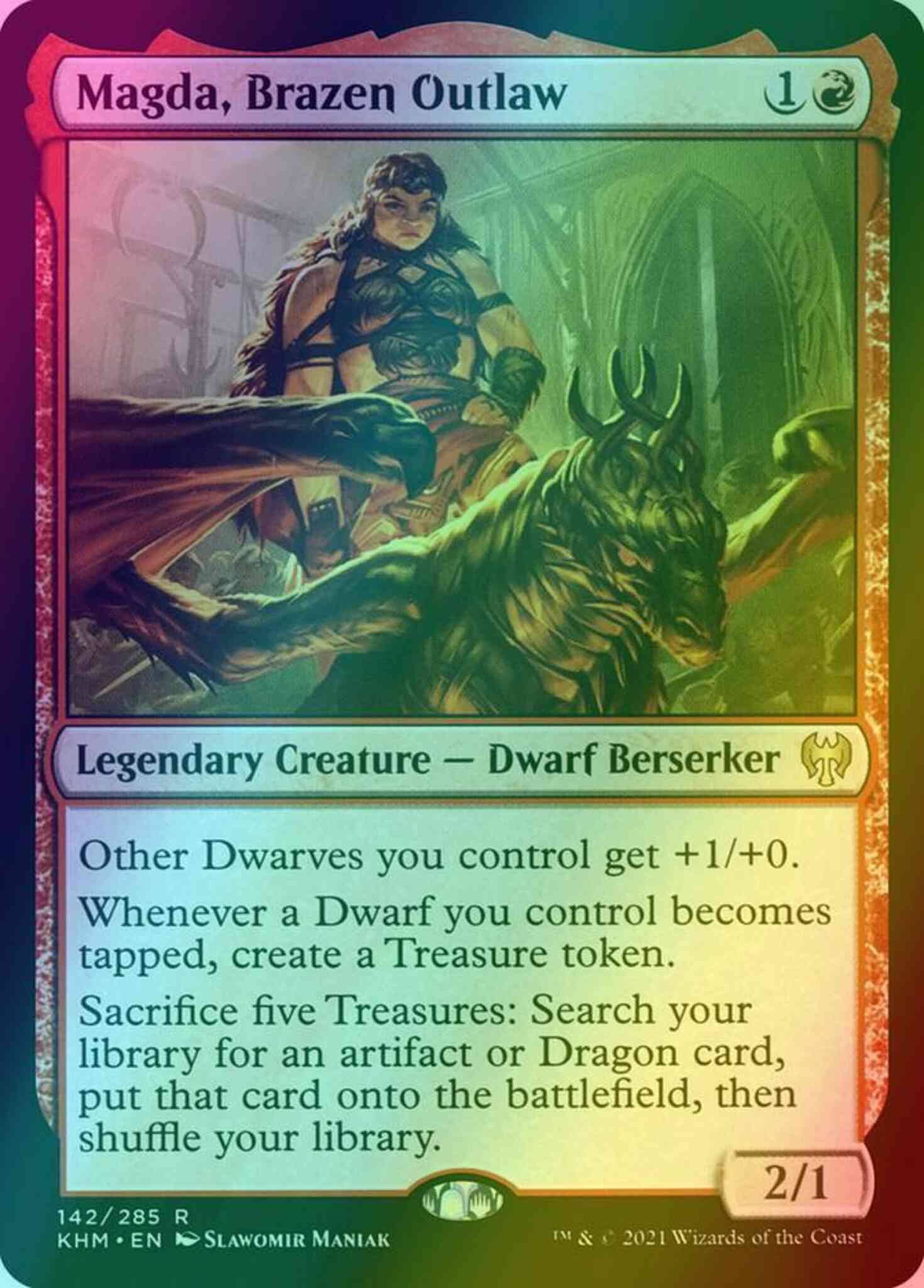 Magda, Brazen Outlaw [142] [Kaldheim] [Foil] – Face to Face Games