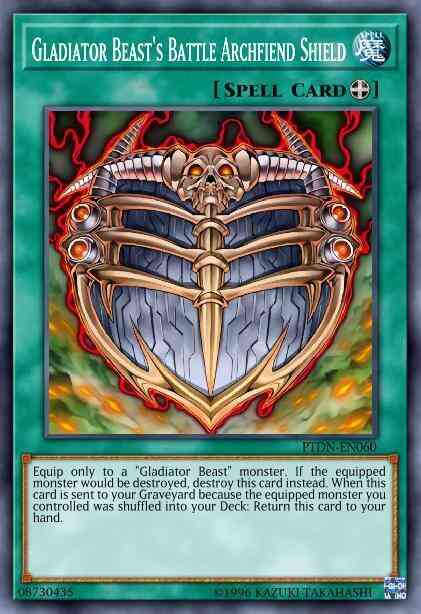 Gladiator Beast's Battle Archfiend Shield - PTDN-EN060 - Common - 1st Edition