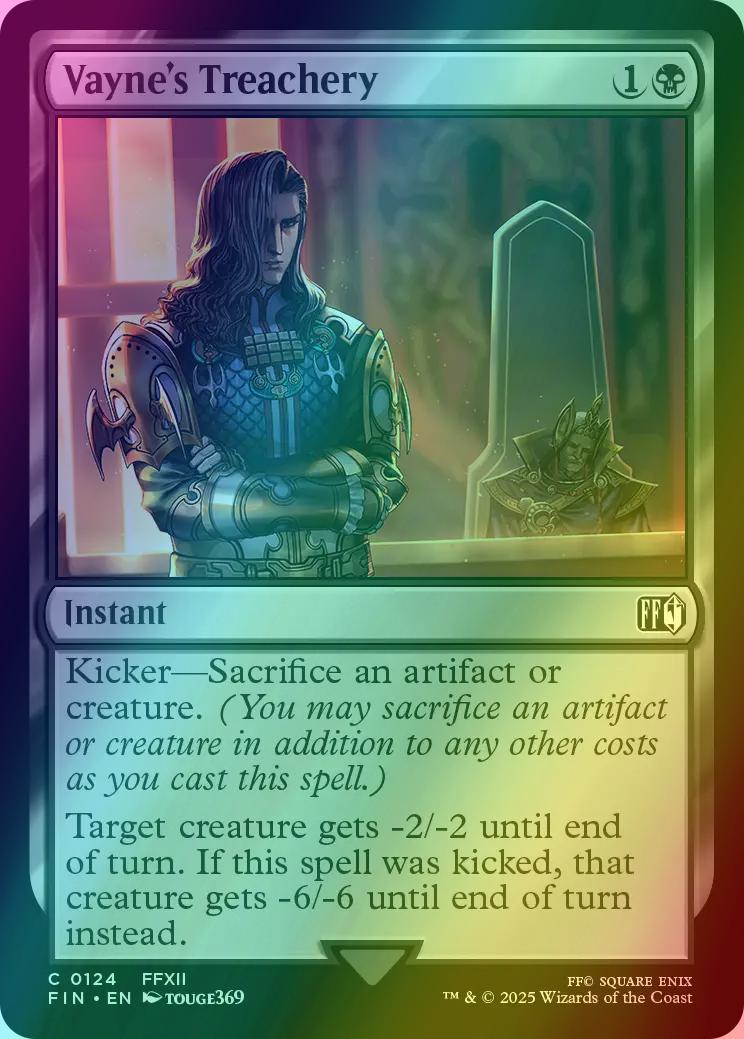vayne final fantasy mtg Carudas Solidor (You may sacrifice an artifact or creature in addition to any other costs as you cast this spell.) Target creature gets MTG Vayne Carudas Solidor Final