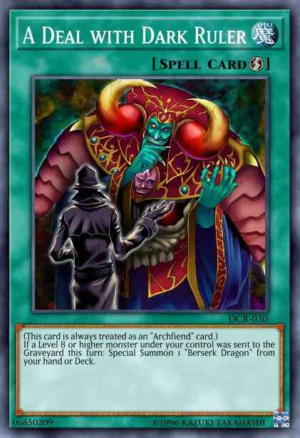 A Deal with Dark Ruler - DR1-EN192 - Common - Unlimited