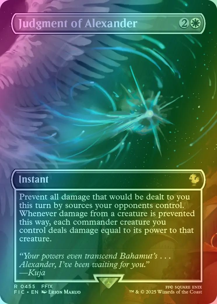 Judgment of Alexander [455] [Borderless] [Scene] [FINAL FANTASY: Commander]  [Foil] – Face to Face Games