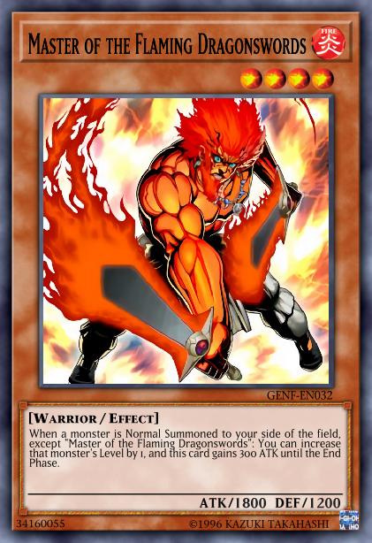 Master of the Flaming Dragonswords - GENF-EN032 - Common - Unlimited