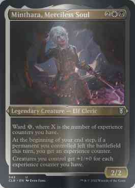 minthara mtg card Magic The Gathering - Commander Legends - Battle for Baldur's Gate Creatures you control get +1/+0 for each experience counter you have. Minthara, Merciless Soul (Foil) -