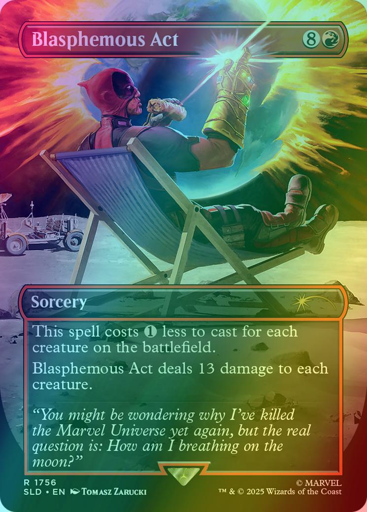 Blasphemous Act [1756] [Borderless] [Marvel's Deadpool] [Secret Lair Drop]  [Foil] – Face to Face Games