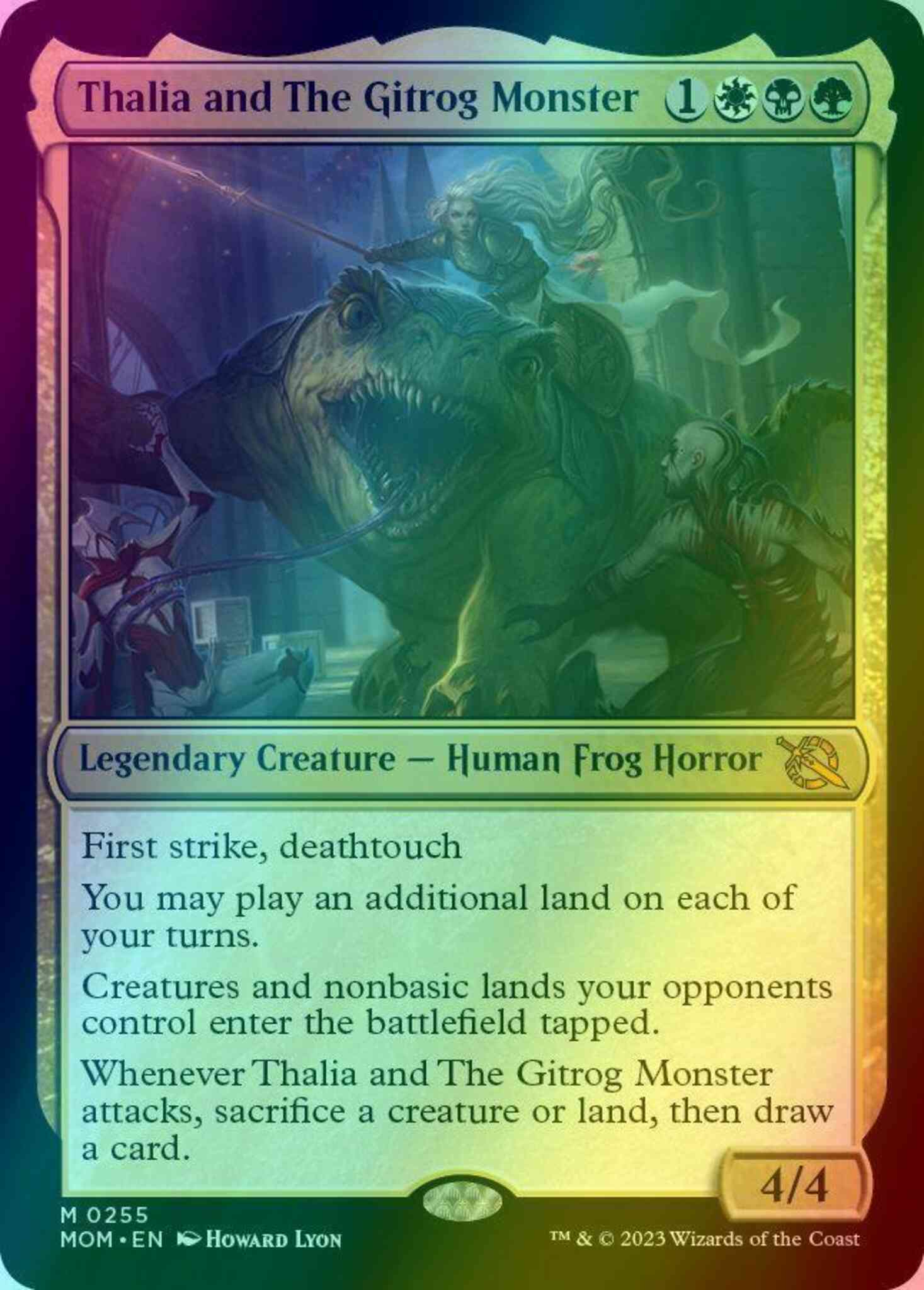 Thalia and The Gitrog Monster [255] [March of the Machine] [Foil] – Face to  Face Games