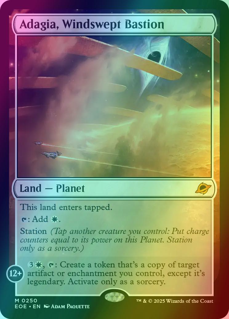 Adagia, Windswept Bastion [250] [Edge of Eternities] [Foil] – Face