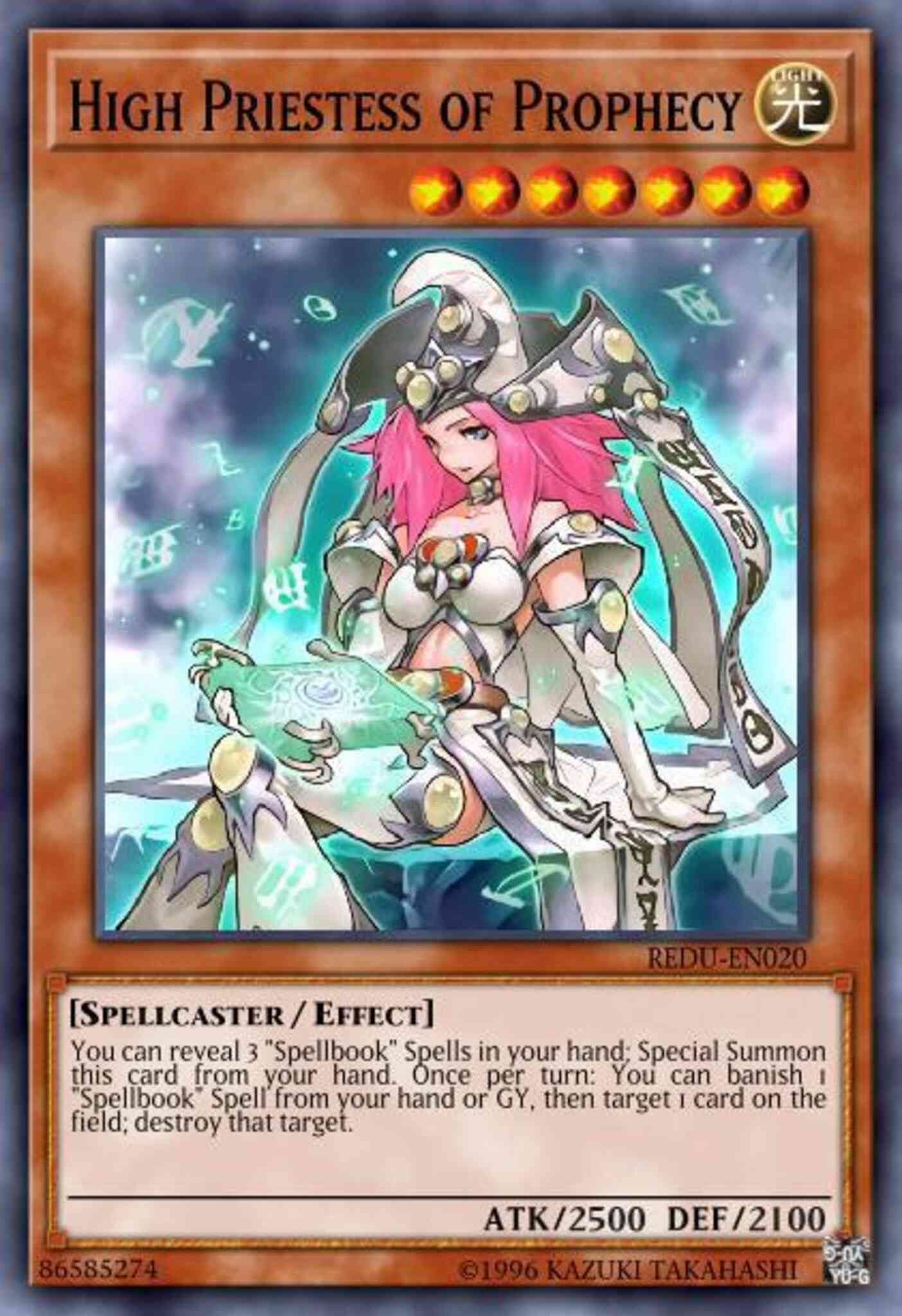 High Priestess of Prophecy - REDU-EN020 - Secret Rare - 1st Edition