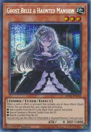 Ghost Belle & Haunted Mansion - MP22-EN258 - Prismatic Secret Rare - 1st Edition