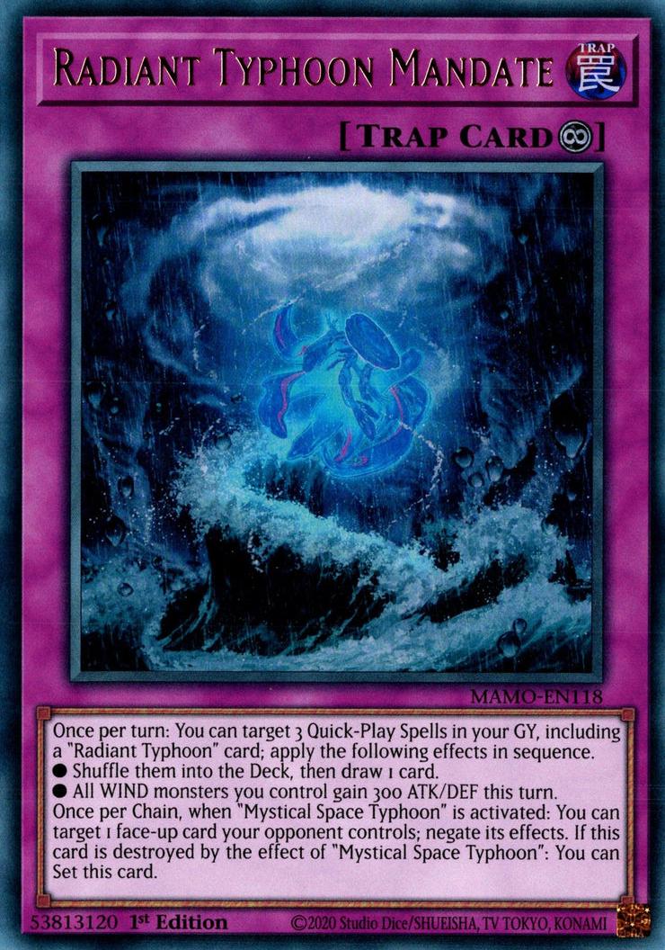 Radiant Typhoon Mandate - MAMO-EN118 - Ultra Rare - 1st Edition