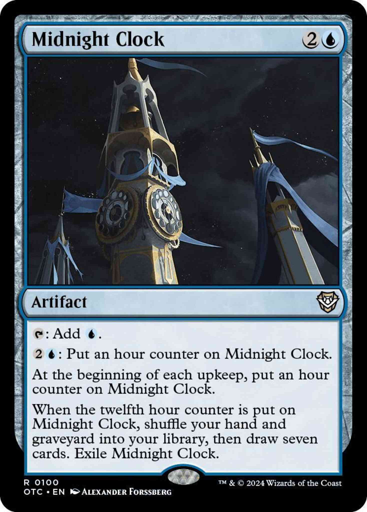 Midnight Clock [100] [Outlaws of Thunder Junction: Commander] [Non