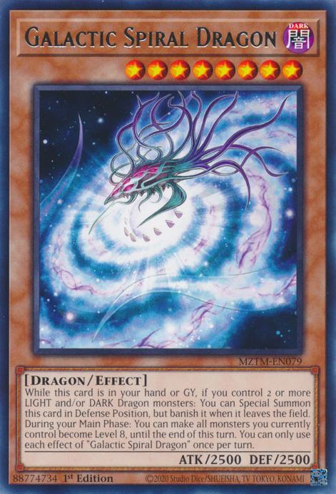 Galactic Spiral Dragon - MZTM-EN079 - Rare - 1st Edition