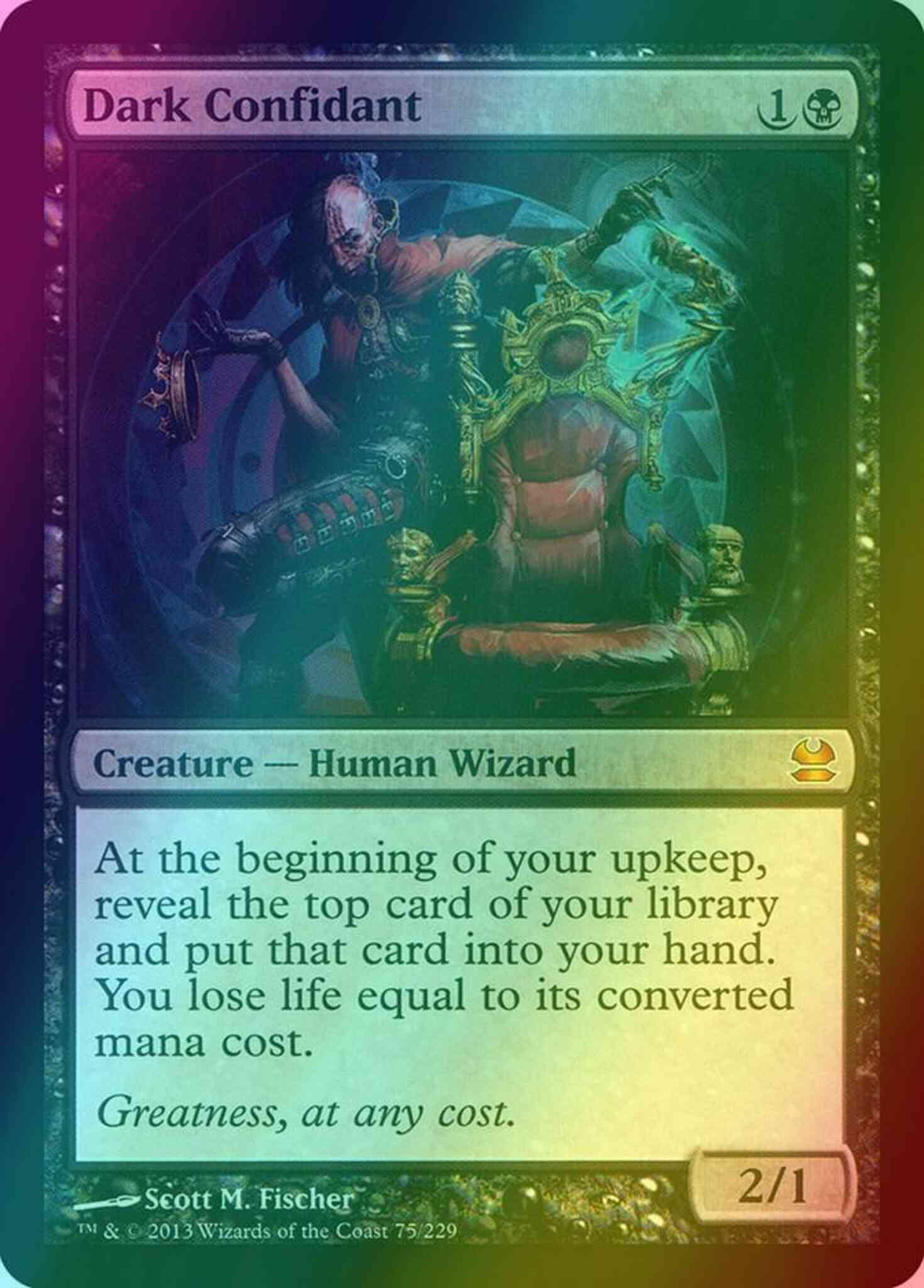 mtg dark confidant final fantasy Dark Confidant [75] [Modern Masters] [Foil] – Face to Face Games