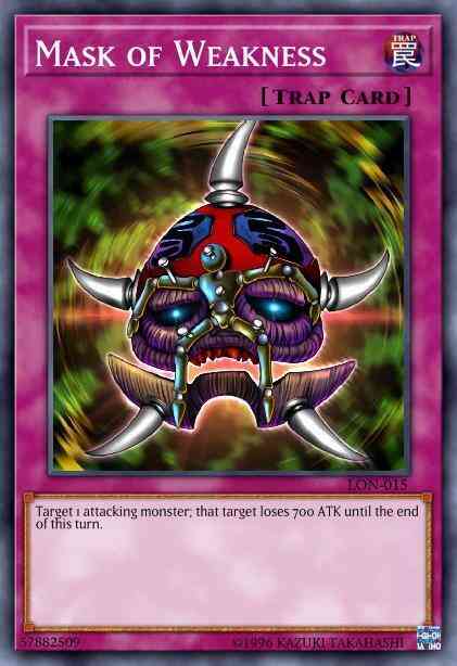 Mask of Weakness - BP02-EN174 - Mosaic Rare - Unlimited