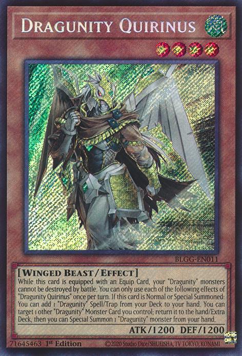 Dragunity Quirinus - BLGG-EN011 - Secret Rare - 1st Edition