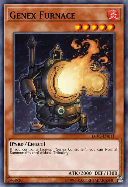 Genex Furnace - HA02-EN005 - Super Rare - 1st Edition