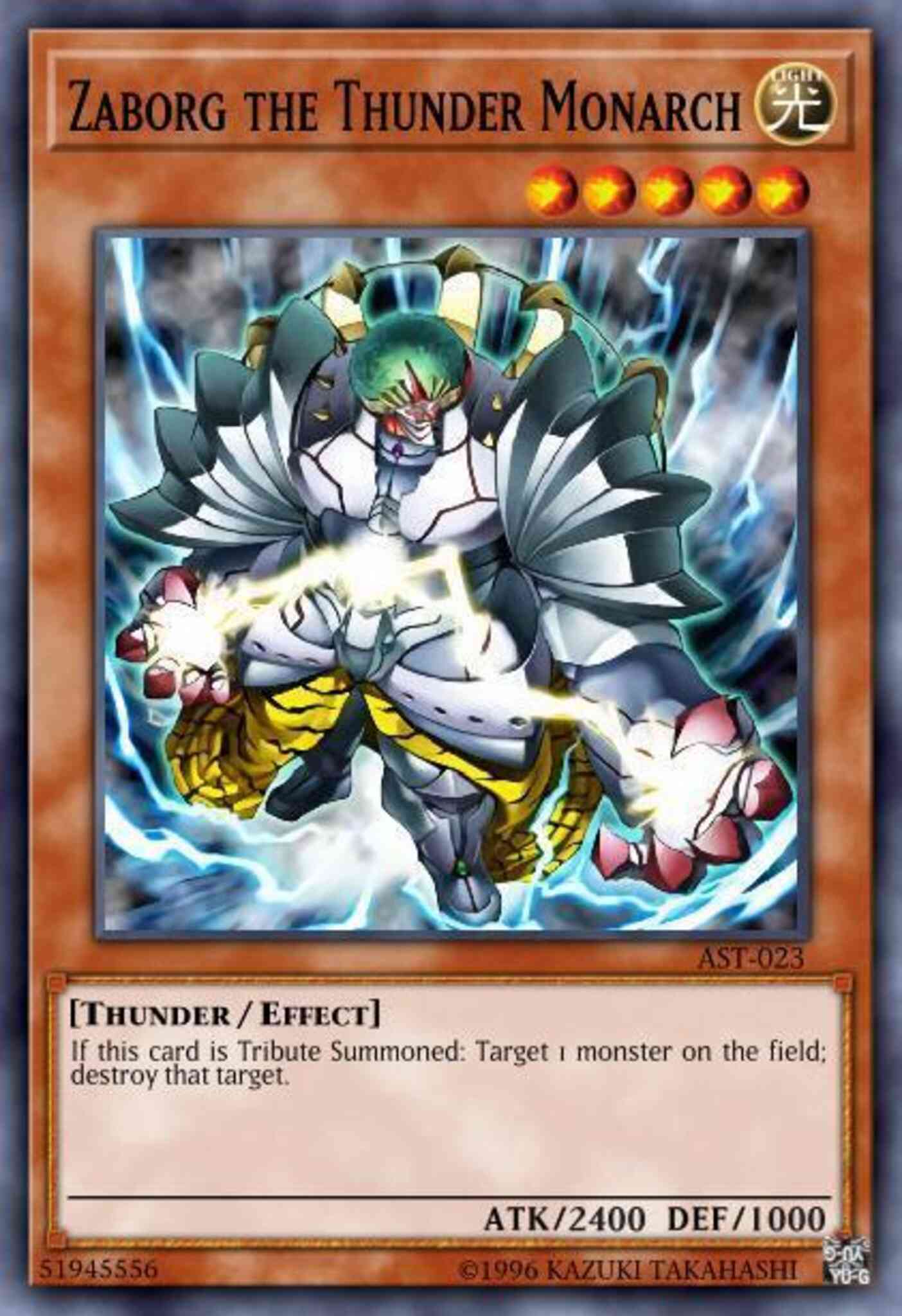 Zaborg the Thunder Monarch - GLD2-EN006 - Common - Limited