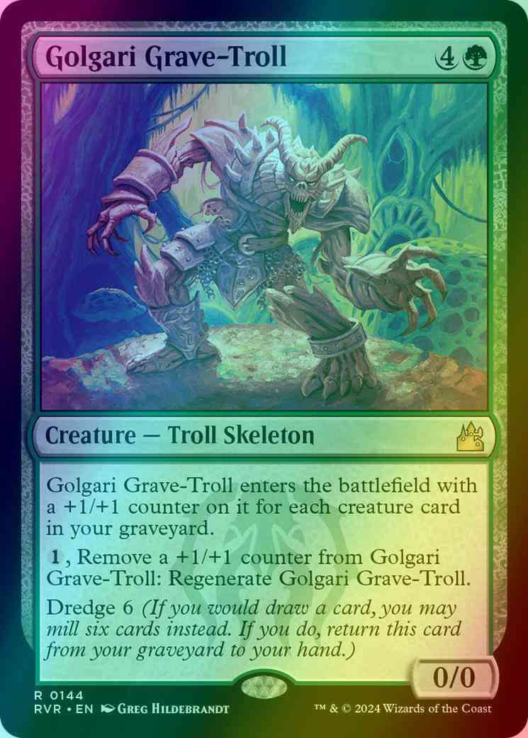 Golgari Grave-Troll [144] [Ravnica Remastered] [Foil] – Face to Face Games