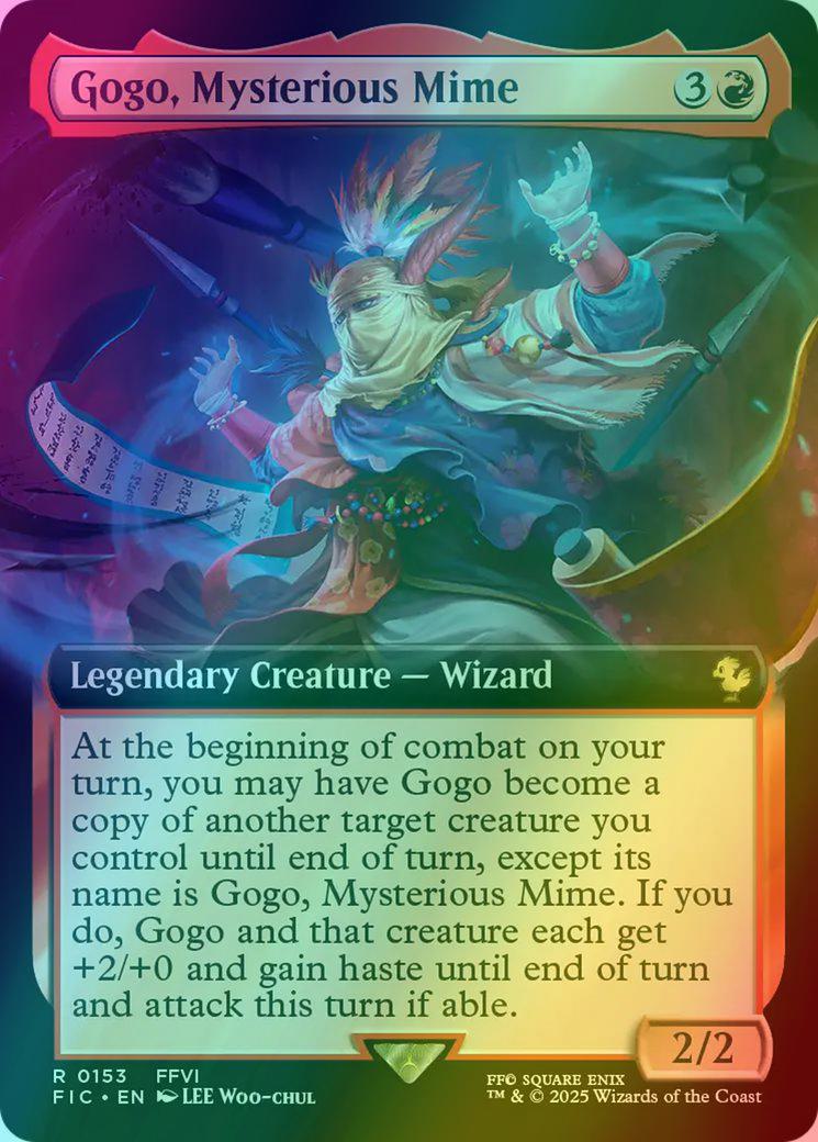 Gogo, Mysterious Mime [153] [Extended Art] [FINAL FANTASY: Commander]  [Foil] – Face to Face Games