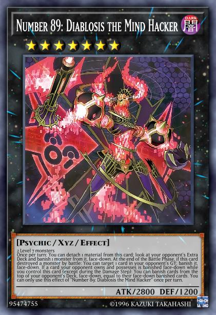 Number 89: Diablosis the Mind Hacker - YCSW-EN010 - Super Rare - Limited