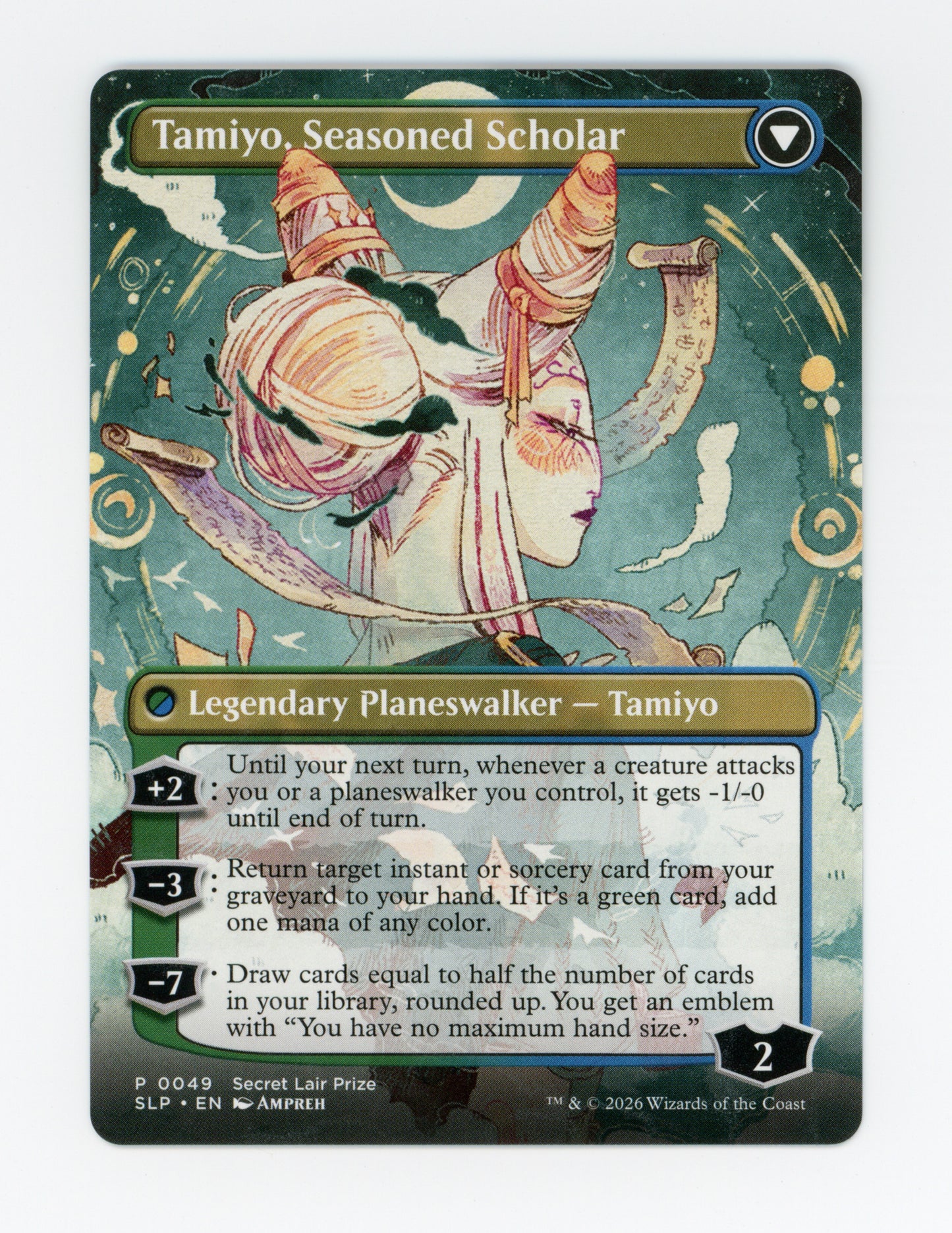 Tamiyo, Inquisitive Student // Tamiyo, Seasoned Scholar — Borderless — ID 18660