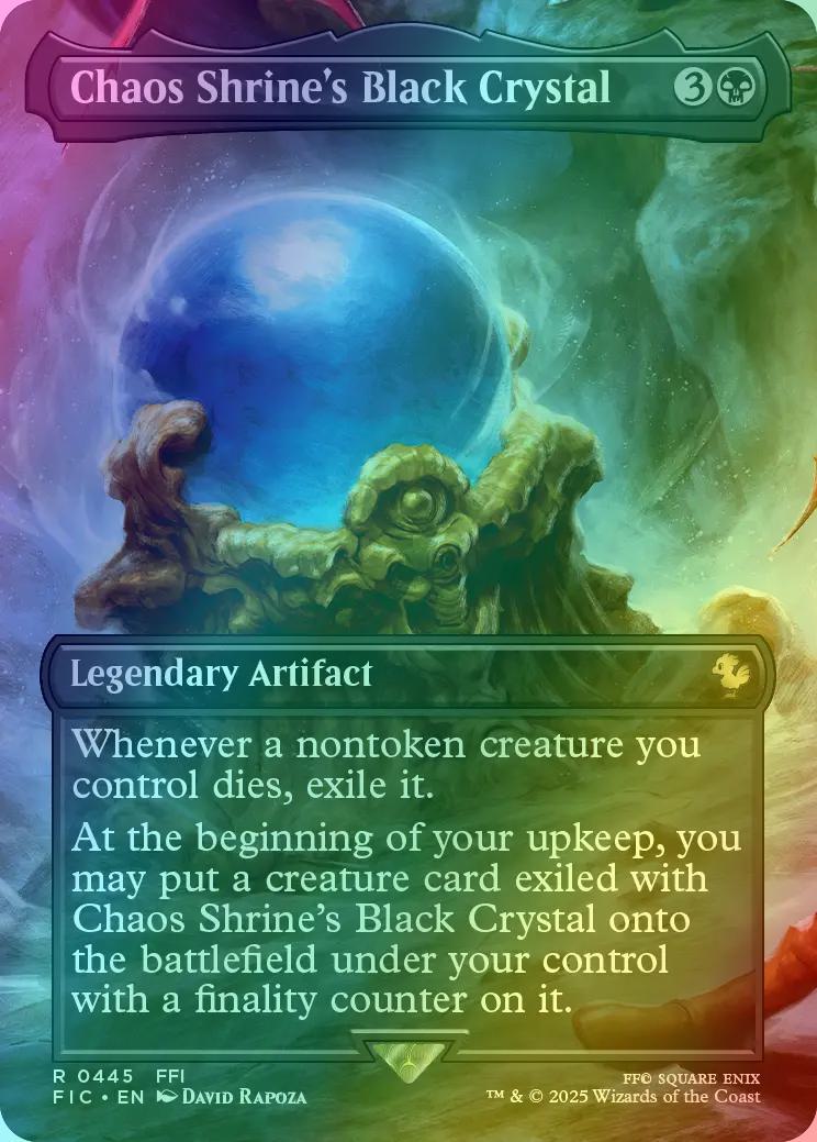 Chaos Shrine's Black Crystal [445] [Borderless] [Scene] [FINAL FANTASY:  Commander] [Foil] – Face to Face Games