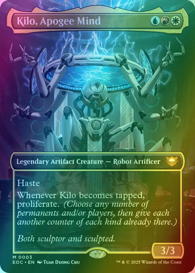 Kilo, Apogee Mind [3] [Borderless] [Edge of Eternities: Commander] [Foil] –  Face to Face Games