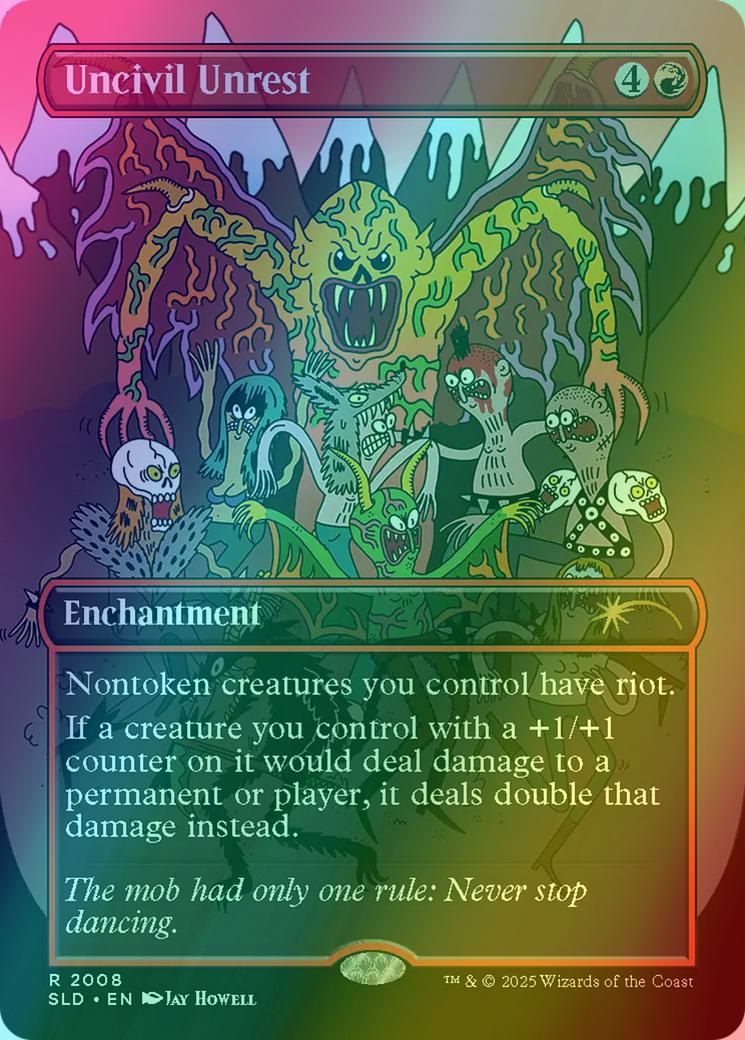 Uncivil Unrest [2008] [Borderless] [Jay Howell] [Secret Lair Drop] [Foil] –  Face to Face Games