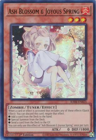 Ash Blossom & Joyous Spring - Alternate Art - RA04-EN025 - Ultra Rare - 1st Edition