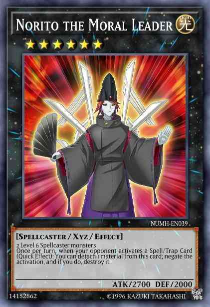 Norito the Moral Leader - PGL3-EN074 - Gold Rare - 1st Edition