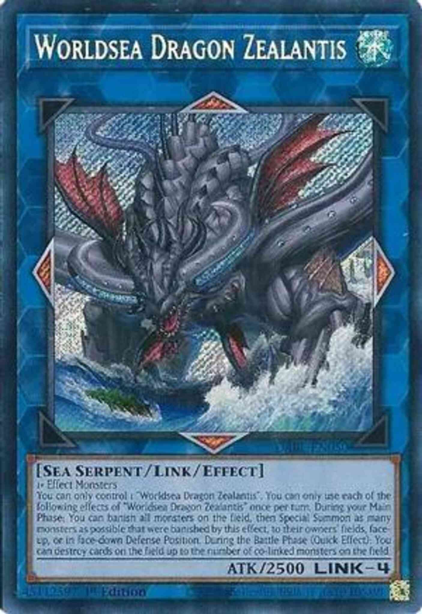 Worldsea Dragon Zealantis - DABL-EN050 - Secret Rare - 1st Edition